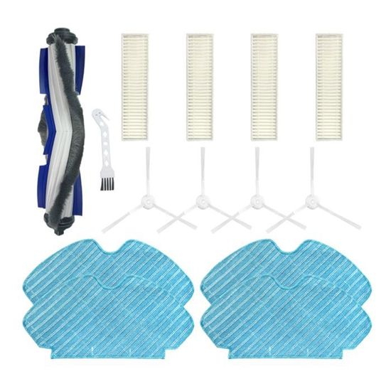 Kit Filtre Brosse Latérale Compatible Tefal Explorer 60 Series - Rowenta ZR740003 ZR740005