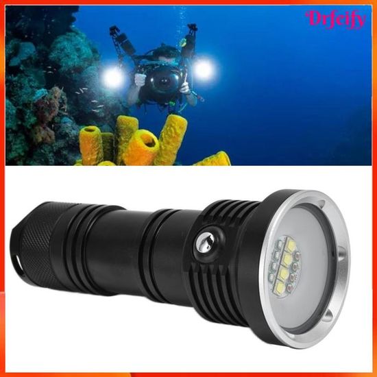Lampe De Plongée Puissante LED P70 4000 Lumens – Étanche IPX8 50-80m, Idéale Pour Plongée Sous-Marine Et Nuit