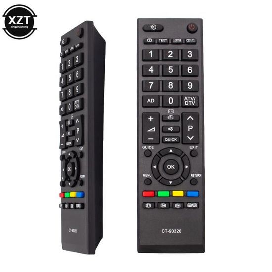 Télécommande Remplacement Toshiba CT-90326 - Universelle Pour TV Regza, Sans Programmation