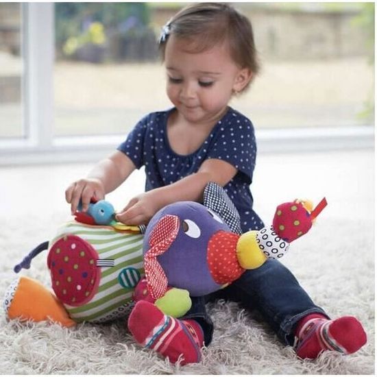 Jouets Educatifs Pour Bebe 0 12 Mois Dessin Anime Peluche Elephant Bebe Hochets 40cm Cdiscount Jeux Jouets
