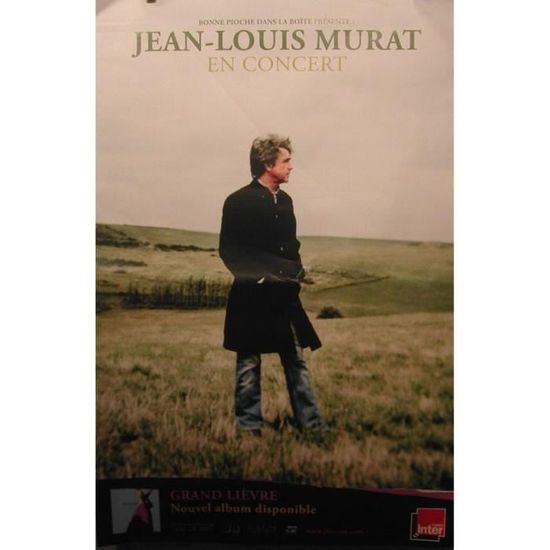 Jean Louis MURAT Grand Li vre 75x100 Cm AFFICHE POSTER Envoi jean-louis-murat-grand-li-vre-75x100-cm-affiche-poster-envoi