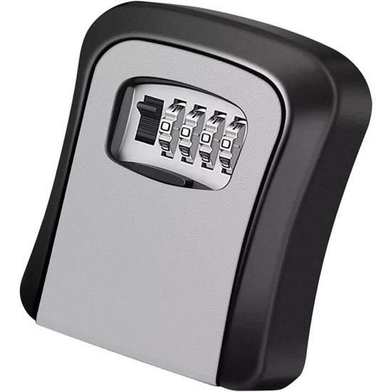 Caja Fuerte Para Llaves Con Cerradura De Combinación 4 Dígitos – Gris Metálico 125mm