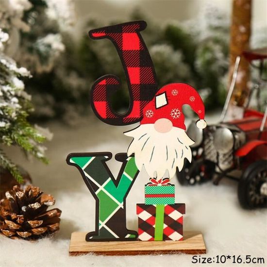 Ornement Acrylique 2D Père Noël Et Traîneau Avec Rennes - 20x18,5 Cm - Décoration Sapin, Fenêtre, Porte
