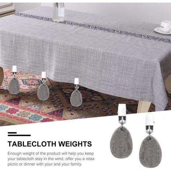 Cintres de poids, poids de couverture de table en pierre avec