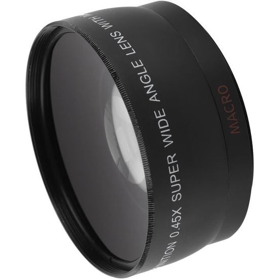 Filtre Objectif Grand Angle 0.45x Ultra Fin 62mm - Compatible Appareils Photo Reflex Nikon Et Caméscopes - 7