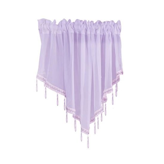 Rideau Voilage Court SMITHOOM - 90x45cm, Polyester, Pour Cuisine/salle De Bain