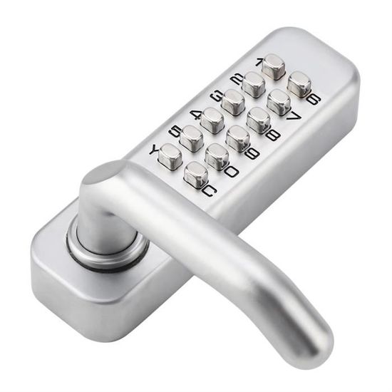 Serrure à Code Combiné Numérique Alliage Zinc - Serrure Sécurité Armoire Avec Clés, Épaisseur 20mm