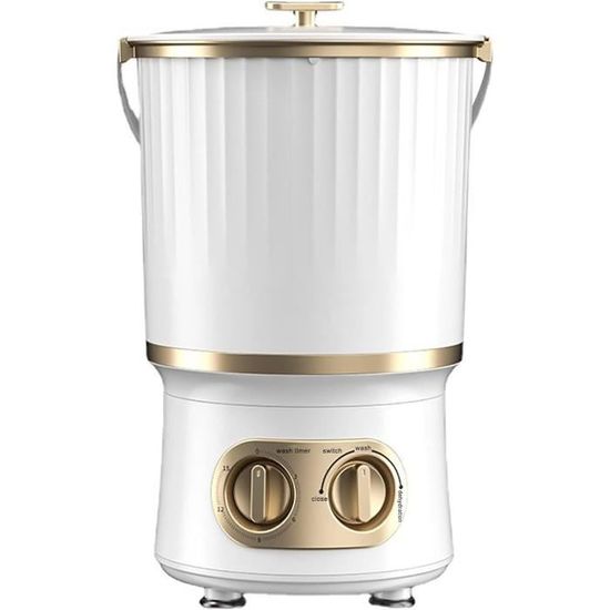 Mini Machine à Laver Pliable Pour Sous-vêtements Et Chaussettes, Portable, Grande Capacité, Petite Machine à Laver, Petite Machine à Laver, Efficace Petit Seau à Linge Avec Minuterie à 3 Niveaux