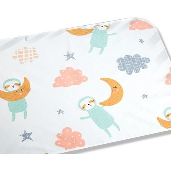 DDKY Matelas à Langer Bébé Portable 50x70 Cm – Imperméable, Lavable Et Ultra Absorbant – Idéal Pour Voyage Et Quotidien