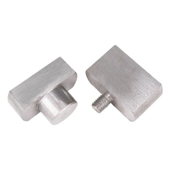 Trimming Shop Set Fibbie Per Bretelle E Salopette 40mm Oro, 2 Clip Rettangolari + 2 Fibbie, Per Abbigliamento E Grembiuli
