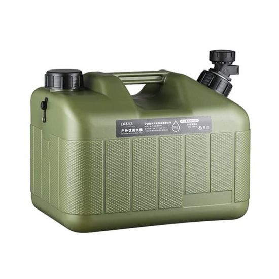 Réservoir Eau Camping 8L/12L | Robinet Réglable | Portable Plein Air | Nourriture Safe | Grand Ouverture Nettoyage