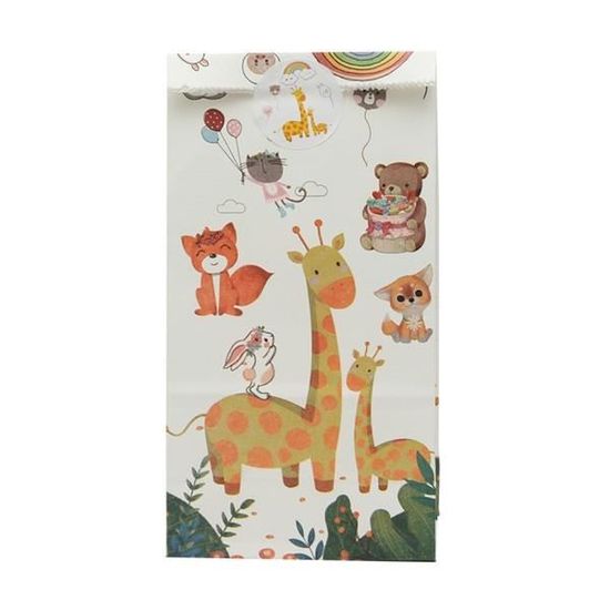 Fournitures Fête Enfants Sacs à Bonbons Ferme Prasacco Lot De 18 - Motifs Animaux - Pour Fêtes Enfants - Cadeaux Pochette Cadeau Anniversaire Enfant