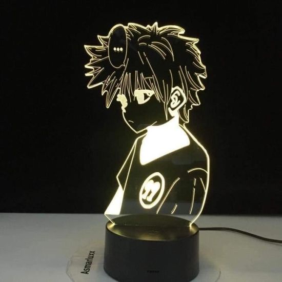 AWY11926-Anime Hunter X 3D Lampe Killua Zoldyck Figure Veilleuse Changement De Couleur Usb Batterie Enfant Led Night Light Cadeau