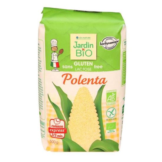 JARDIN BIO Semoule de maïs Polenta sans gluten bio 500 g Cdiscount Au quotidien