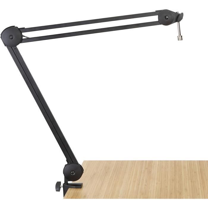 Pince De Table Pour Support Microphone - Métal, Serrage Puissant, Rotation 360°, Protection Caoutchouc - 4