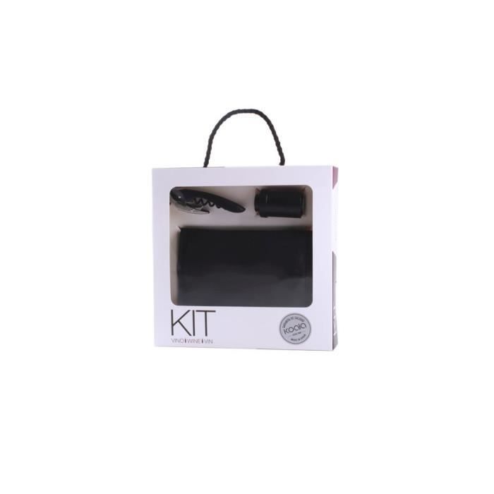 Set amateur de vin prestige - 1 tire-bouchon - 1 housse rafraichissante - 1 bouchon conservateur