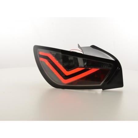Paire de feux arriere Seat Ibiza 6J de 2008 a 2012 LED noir D-FKRLXLSE016007