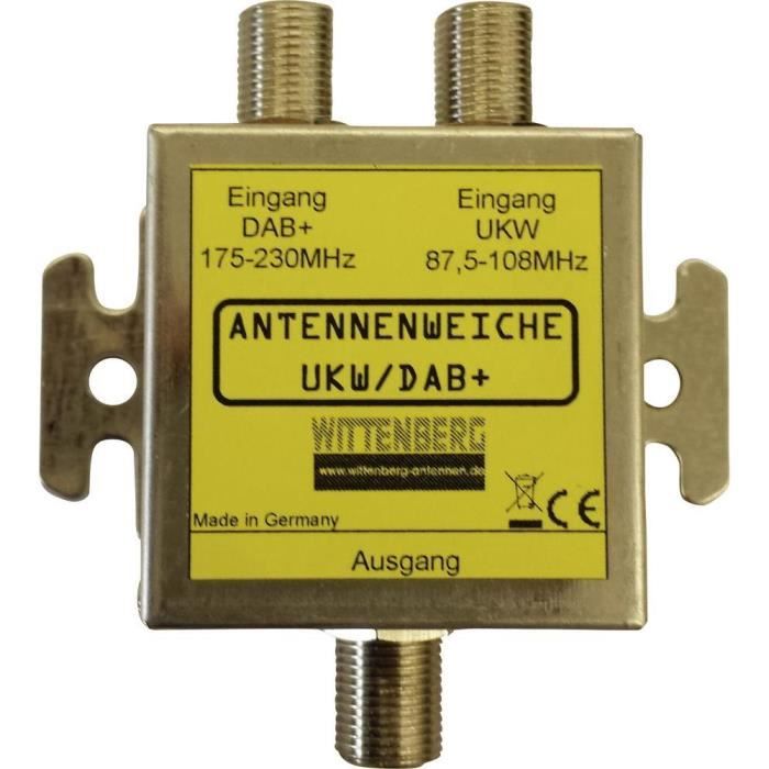 Duplexeur d'antenne Wittenberg FM et DAB+ Wittenberg Antennen Duplexeur d'antenne FM/DAB+