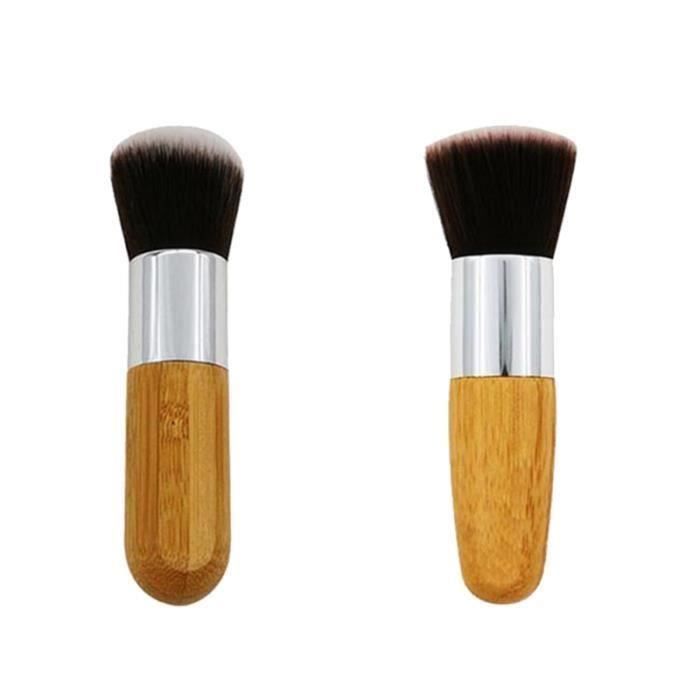 2pcs pinceaux cosmétiques fond de teint tête plate multi-fonction outils de maquillage pour MAKEUP BRUSHES - MAKEUP APPLICATORS