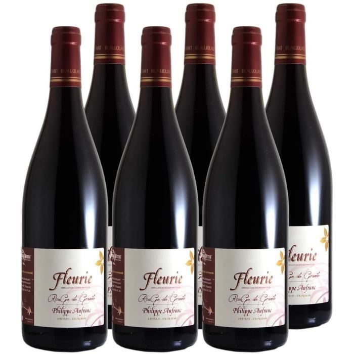 VIN ROUGE Fleurie Rouge de Granite Rouge 2018 - Domaine Philippe Aufranc - Vin AOC Rouge du Beaujolais - Cépage Gamay - L369