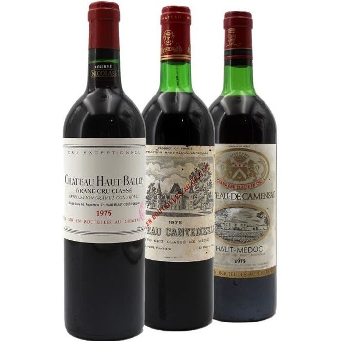 Collection 3 Grands Crus Classés 1975