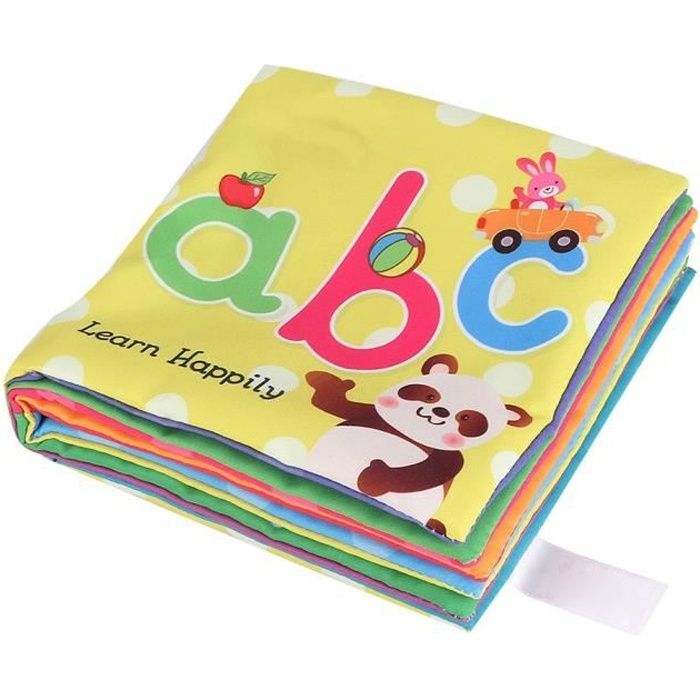 YOSOO livre d'éducation précoce Jouets éducatifs pour bébés livres en tissu doux pour les nourrissons de 1 à 3 ans (cognition