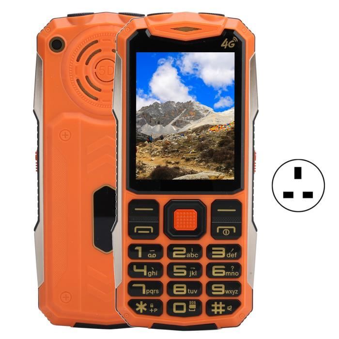Fafeicy Téléphone mobile 4G Écran 2,4 pouces 4G téléphone portable 32 Mo + 32 Mo double carte téléphone portable à double