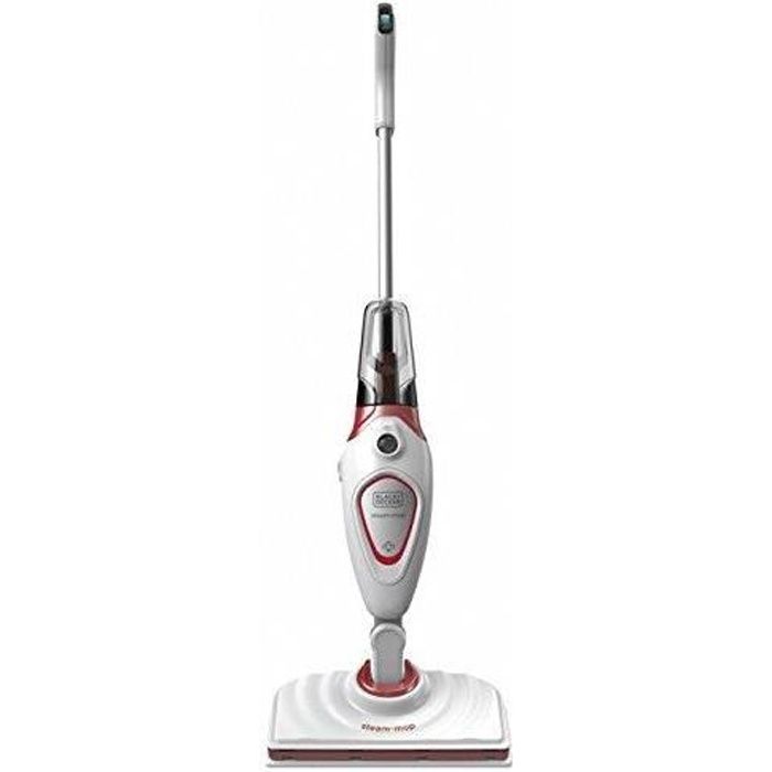 BLACK+DECKER - BLACK & DECKER BDS1616R-QS Balai Vapeur Filaire - 1600 W - Réservoir : 350 ml - Temps de Chauffe : 20 s - Longueur du