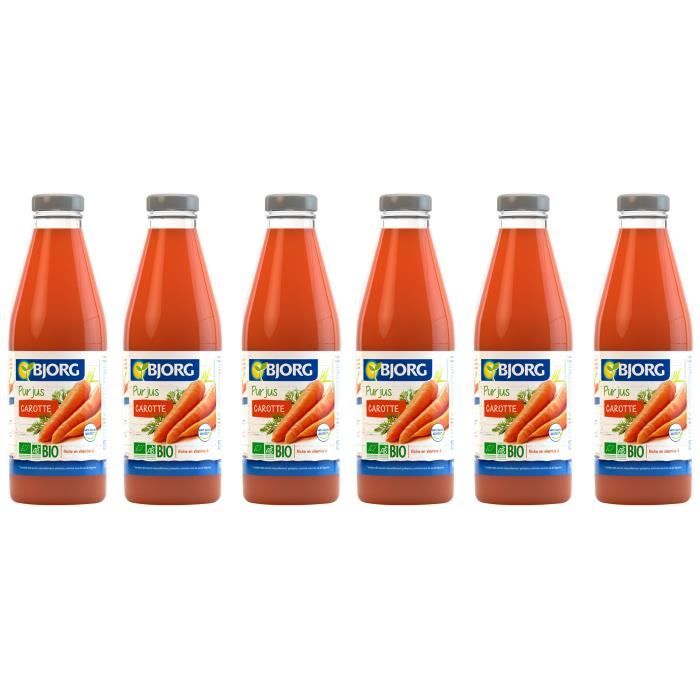 BJORG Pur Jus de Carotte Bio 75cl X6