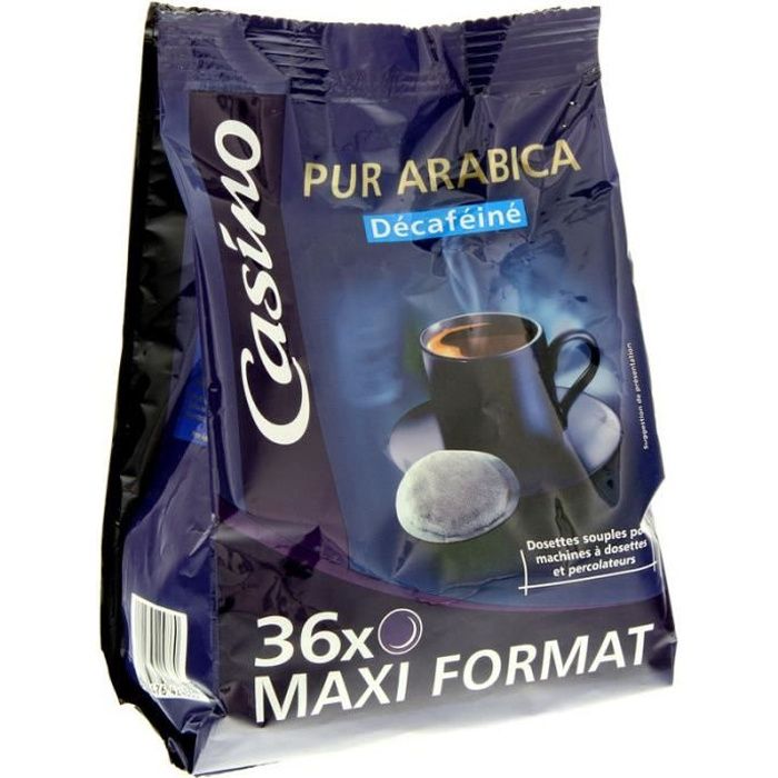 Café décaféiné - 36 dosettes - 250 g