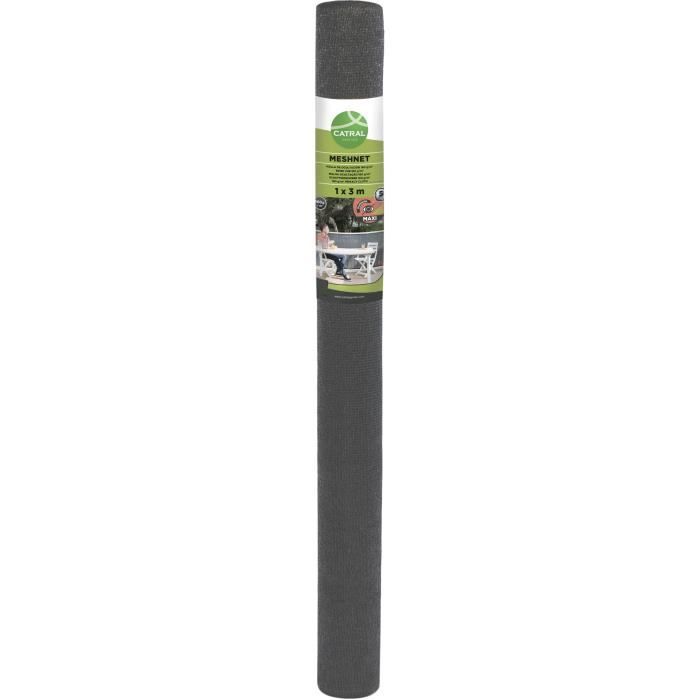 CATRAL - Brise-vue meshnet 160 grs - 1,50x10m anthracite