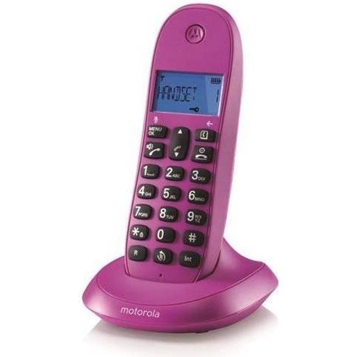 téléphone sans fil Motorola C1001 Violeta