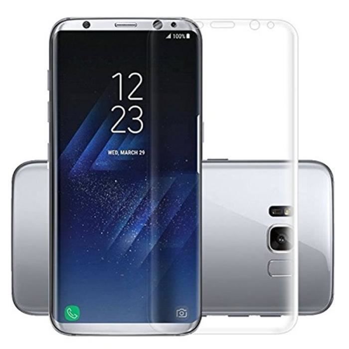 PLATYNE: VERRE TREMPEE 3D TRANSPARENT POUR GALAXY S8+