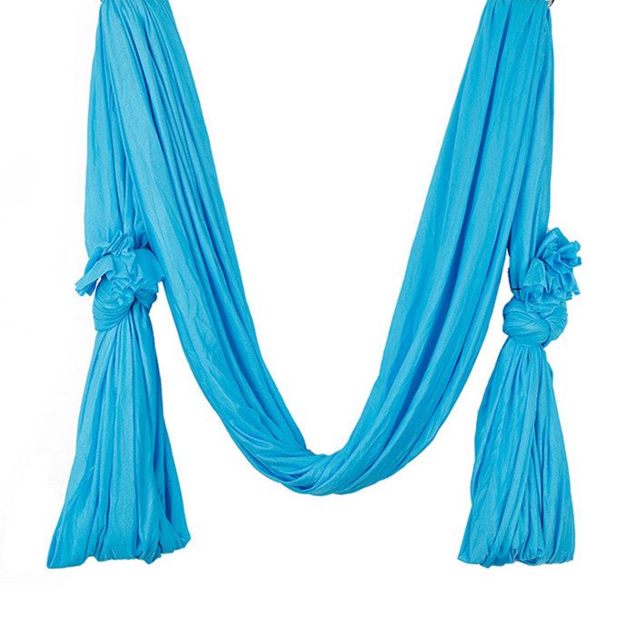 TD® Accessoires Fitness - Musculation,FITNESS antérieur 4 mètres Yoga hamac tissu Anti gravité Yoga accessoires - blue