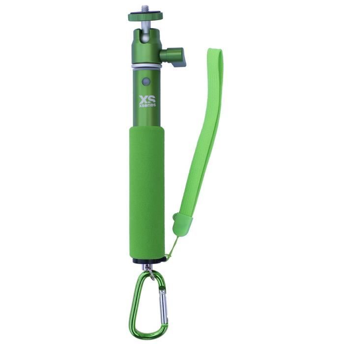 Xsories U-Shot Monochrome - Perche téléscopique 18-49cm - pour appareil photo et caméras sportives (GoPro) GREEN