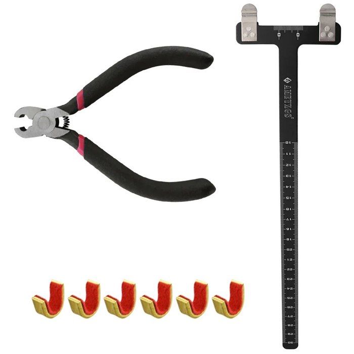 WISEUP Ensemble Outils Charpentier - Marteau 226g, 560 Clous, Ruban 10 Pieds - Poignée Anti-Dérapante - Qualité Professionnelle
