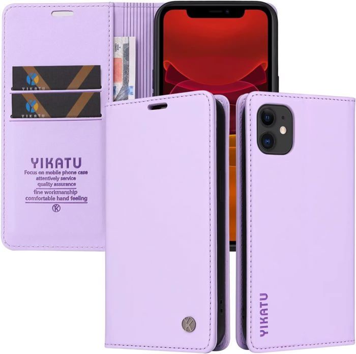 Coque IPhone 16 – Étui Cuir PU Premium Avec Rabat Magnétique – Motif Papillon – Neuf