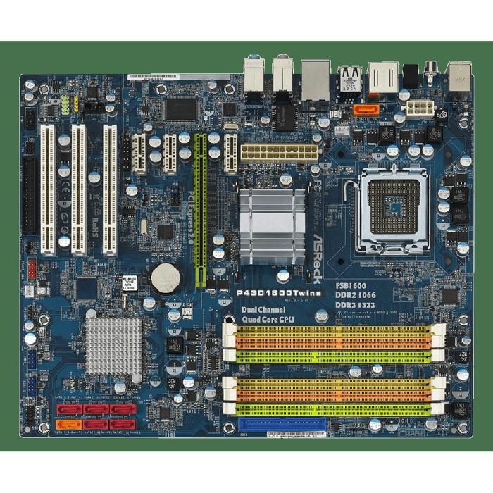 Carte mère ASRock P43D1600Twins Intel P43 LGA 775 4xDDR2 DDR2 16GB；DDR3 4GB ATX - Asrock