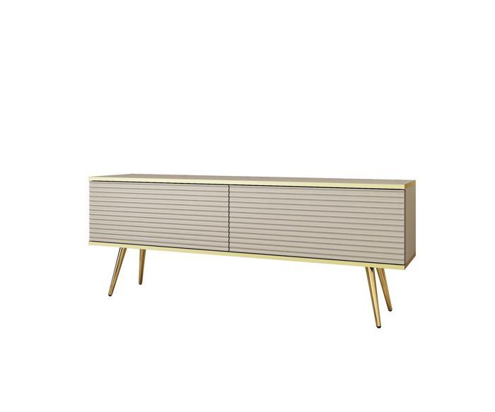 Mobile TV 3E 3xE Dal Design Moderno – Lungo 135 Cm, H 30 Cm – Colori Chic E Apertura Push-to-Open