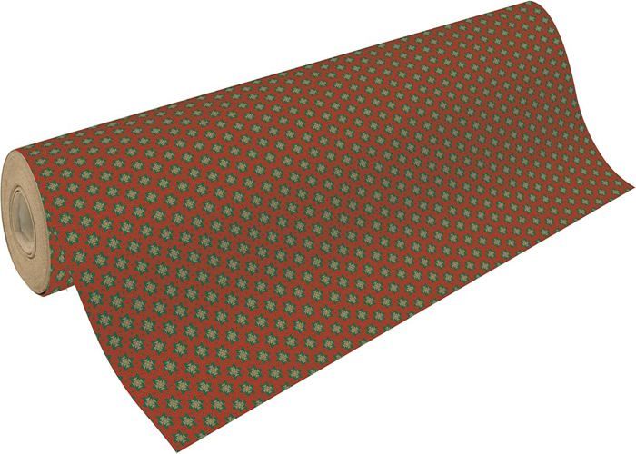 Clairefontaine 223803C - Rouleau De Papier Kraft Nature Noël, 60 G/m², 50m X 0,70m, Motif