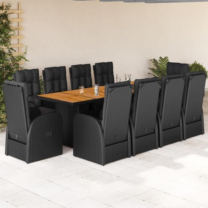 Ensemble à manger vidaXL poly rotin - vue 5