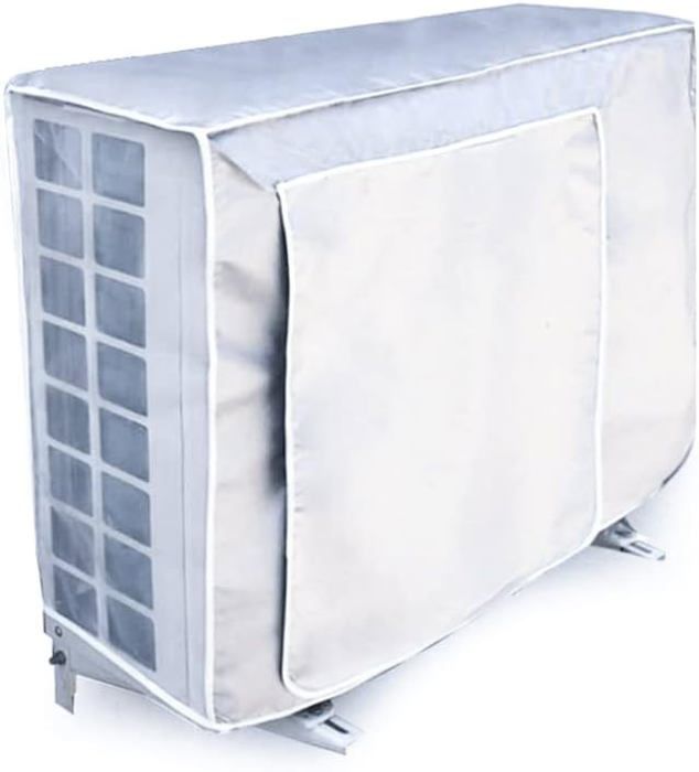 MBOOM Housse Climatiseur Extérieur | Imperméable | UV Protection | Gris | Taille M (86x32x56cm)