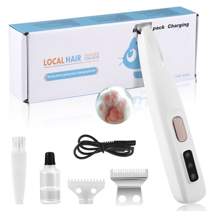 Meilleurs prix pour TTLIFE Tondeuse Chien Tondeuse électriques pour Animaux Imperméable, Tondeuse à Poils pour Pattes de Chats, Tondeuse Silencieuse