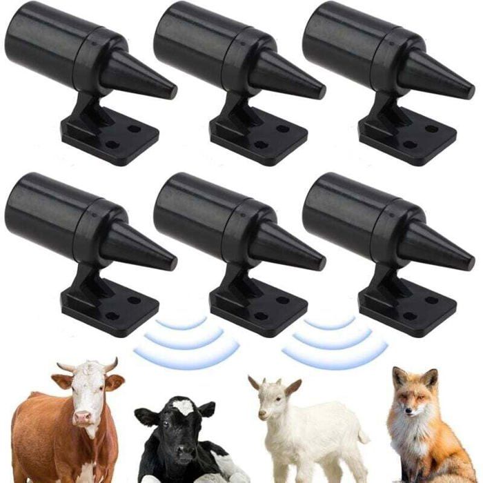 Lot De 8 Sifflets à Ultrasons Anti-gibier Pour Voiture - Dissuasion Cerfs, Sangliers - Alimentation éolienne