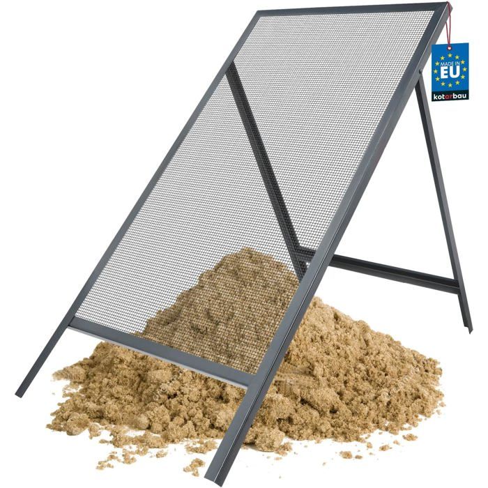 Tamis De Jardin En Acier Inoxydable Tool Jungle - 5 Tamis Interchangeables 3 à 12mm Pour Compost Et Terre