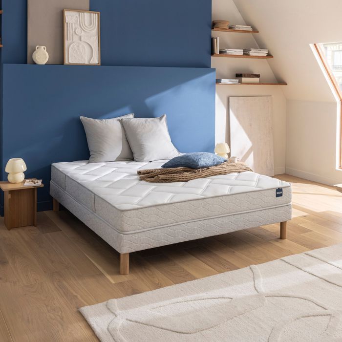 Ensemble sommier et matelas 2x80x200 cm mousse ferme Bultex Back to Basics 2 Ensemble sommier et matelas 2x80x200 cm mousse ferme Bultex Back to Basics 2