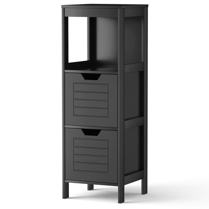 Meuble de salle de bain polyvalent 30 x 30 x 89 cm avec rangement spacieux