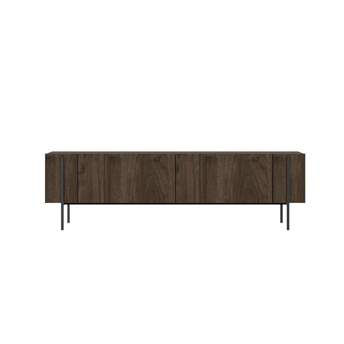 Meuble TV en bois Herman - 160 x 31 x 45 cm - Marron Meuble TV en bois Herman - 160 x 31 x 45 cm - Marron