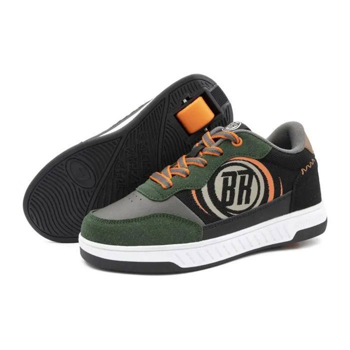 BREEZY ROLLERS Chaussure à Roulettes Hero 2 Noir Vert - Chaussures à roulettes Heelys