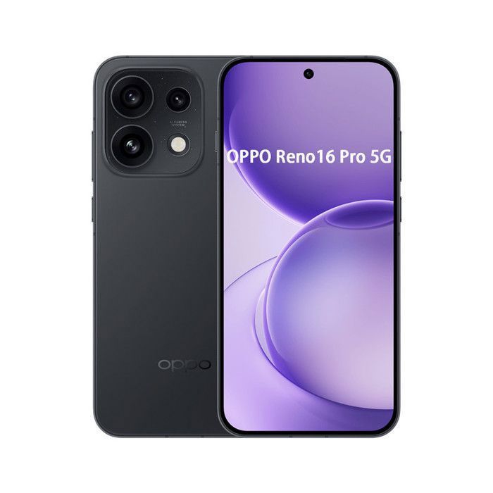Smartphone OPPO Reno16 Pro 5G 12Go Ram 512Go Noir Écran 6.32 144 Hz 200MP Caméra principale ultra-claire Charge rapide 80W